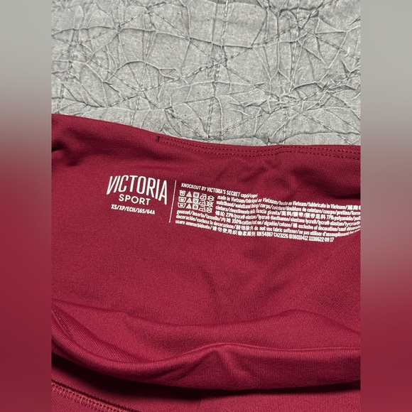 KNOCKOUT BY VICTORIA'S SECRET SPORT Capri Tank VS Matching Set Burgandy Red XS - Picture 7 of 9